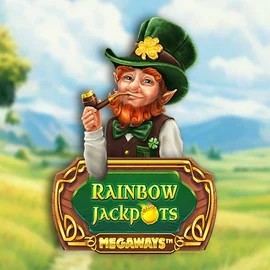 Rainbow Jackpots Megaways by Red Tiger Gaming, showcased at gq-bets.nl – game logo